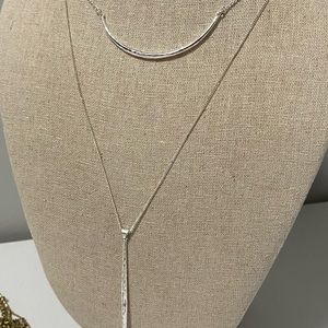 Stella & Dot Kari Layering Necklace - Silver